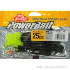 Berkley PowerBait Power Worm Soft Bait 7 Length, Plum/Chartreuse, Per 13 551516583